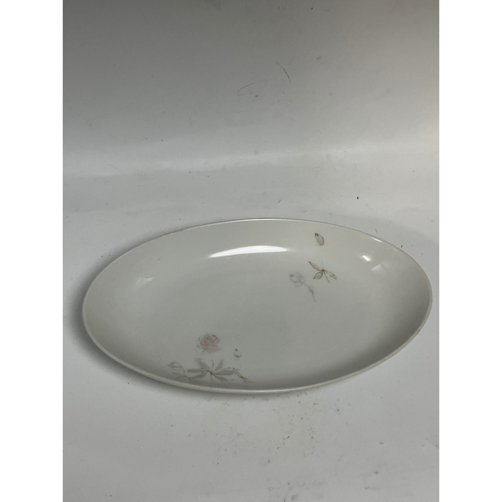 Rosenthal Germany Rose Floral‎ Oval Serving Dish Plate Porcelain Vintage